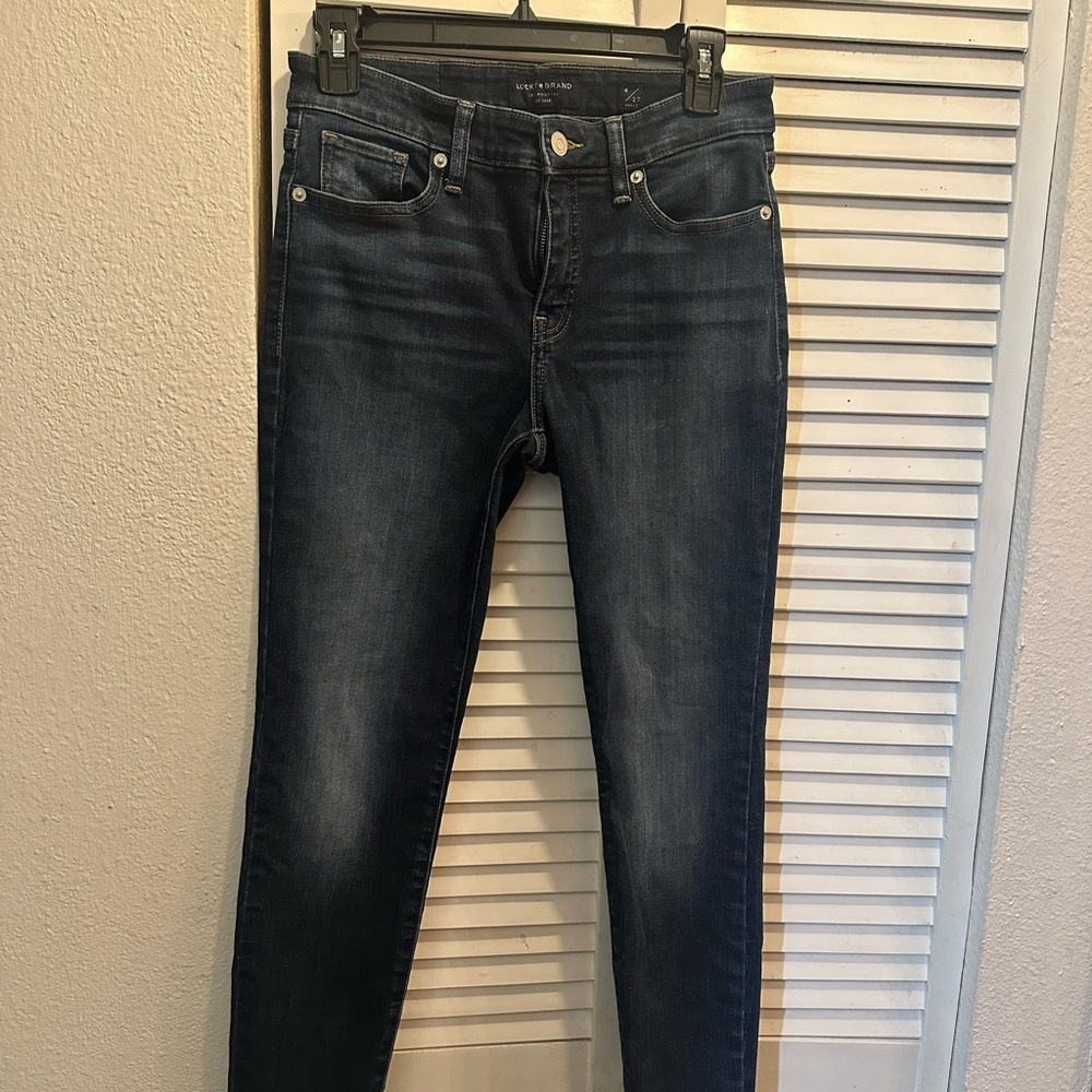 Lucky Brand Women's Deep Indigo Skinny Jeans